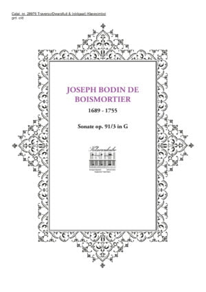 BOISMORTIER, JOSEPH BODIN DE